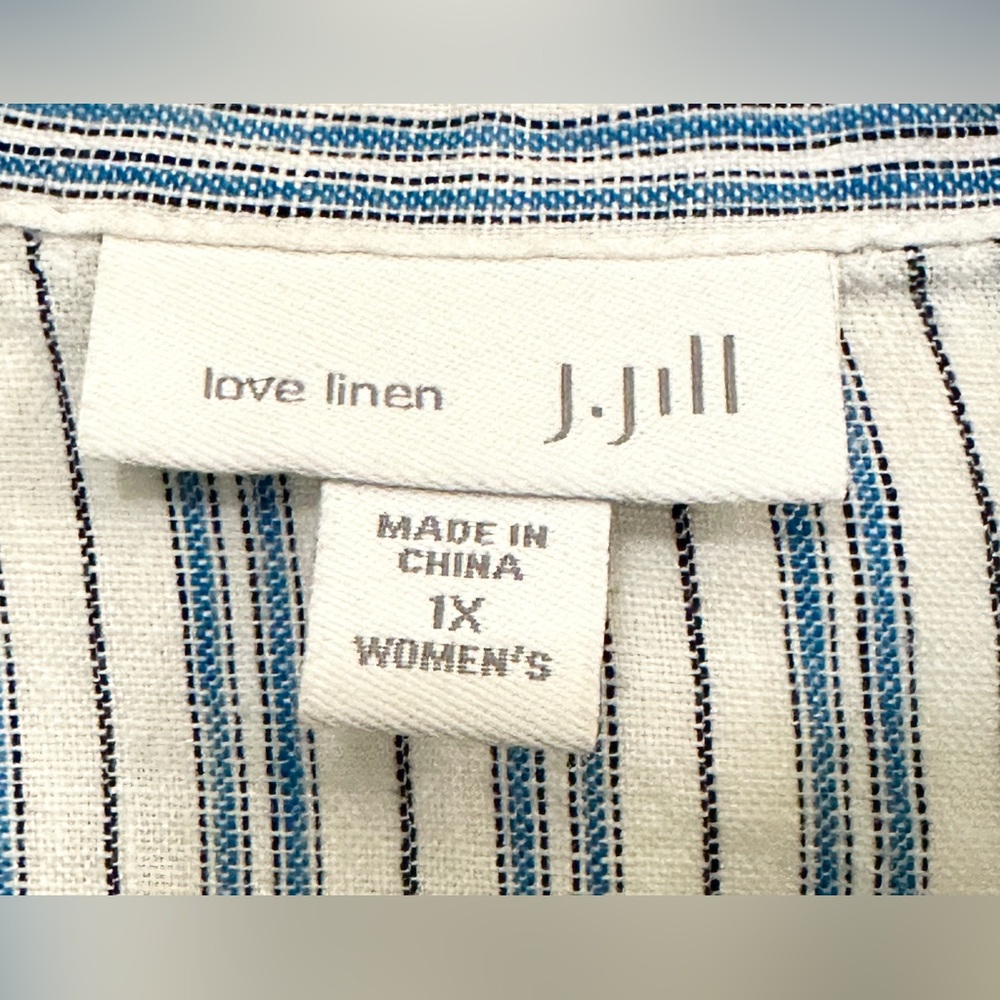 J. Jill Love Linen tiered blouse - Picture 7 of 9